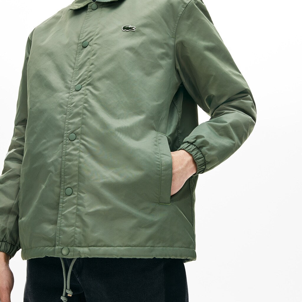 LIVE Buttoned Embroidered Coach Jacket | Lacoste Mens
