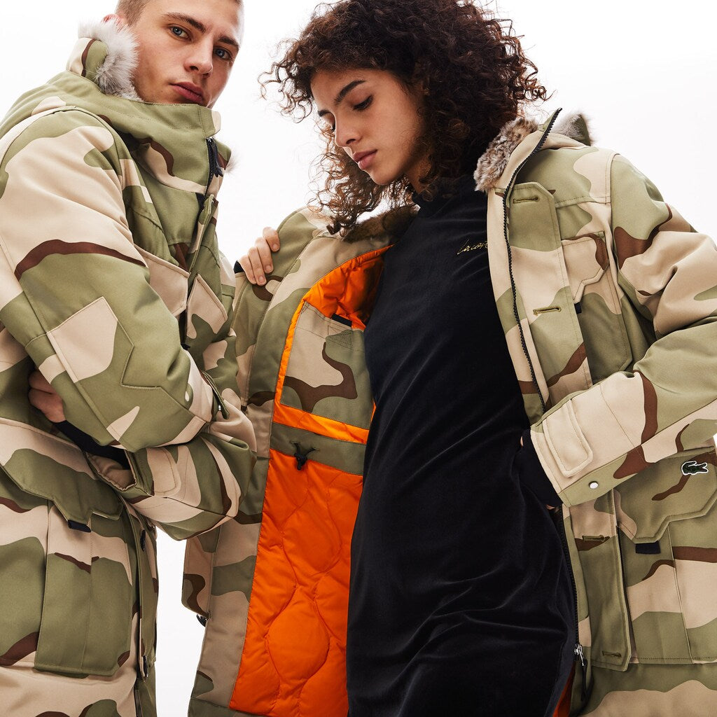 Unisex Lacoste LIVE Faux Fur Hooded Parka | Lacoste Mens