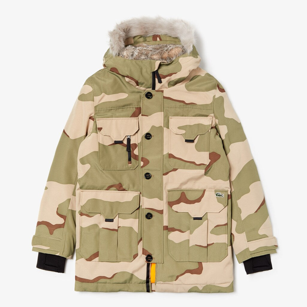 Unisex Lacoste LIVE Faux Fur Hooded Parka | Lacoste Mens