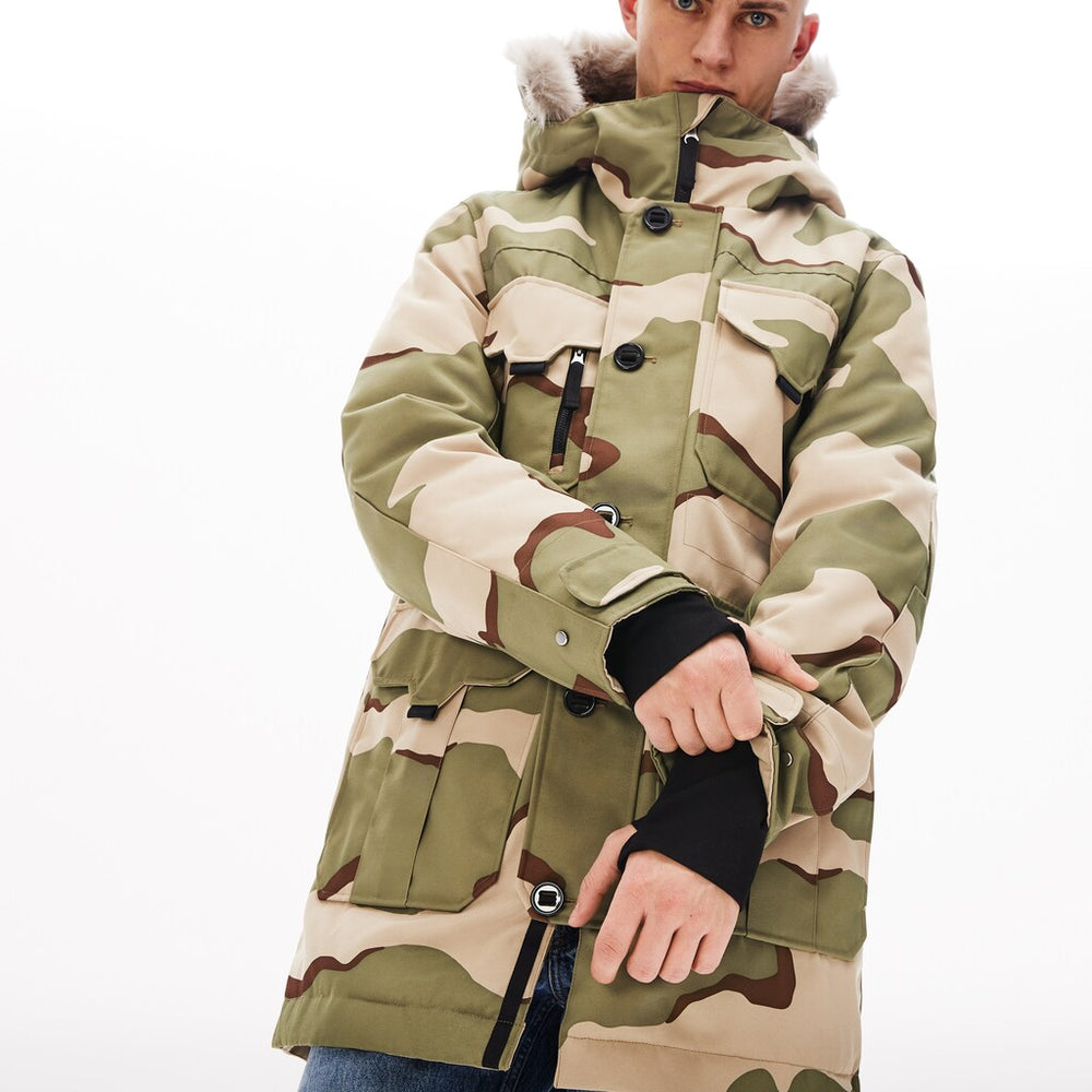 Unisex Lacoste LIVE Faux Fur Hooded Parka | Lacoste Mens