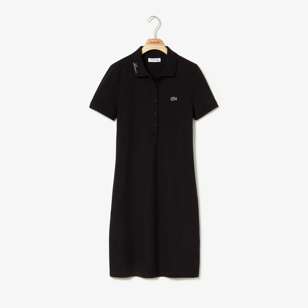Wo  Rainbow Script Collar Polo Dress | Lacoste Womens