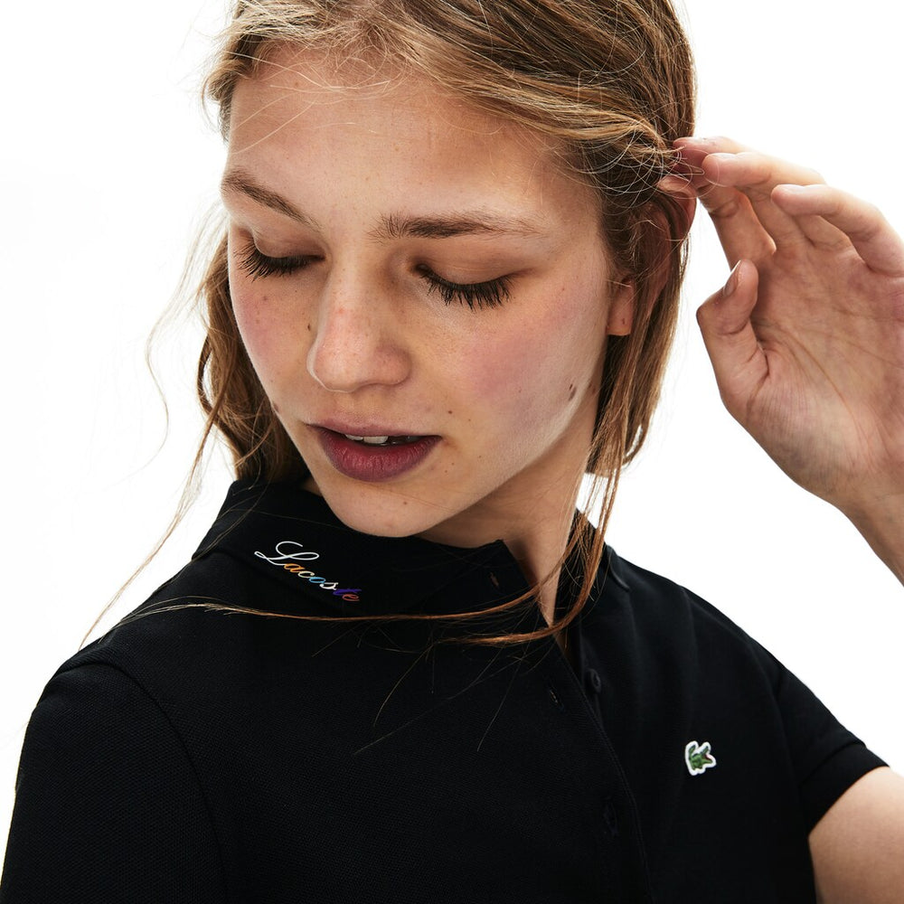 Wo  Rainbow Script Collar Polo Dress | Lacoste Womens