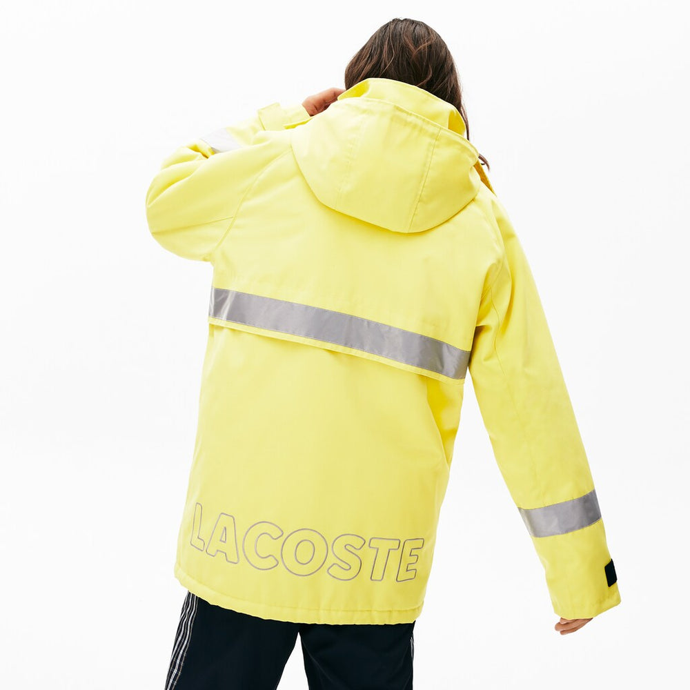 Unisex LIVE Reflective-Stripe Canvas Parka | Lacoste Mens