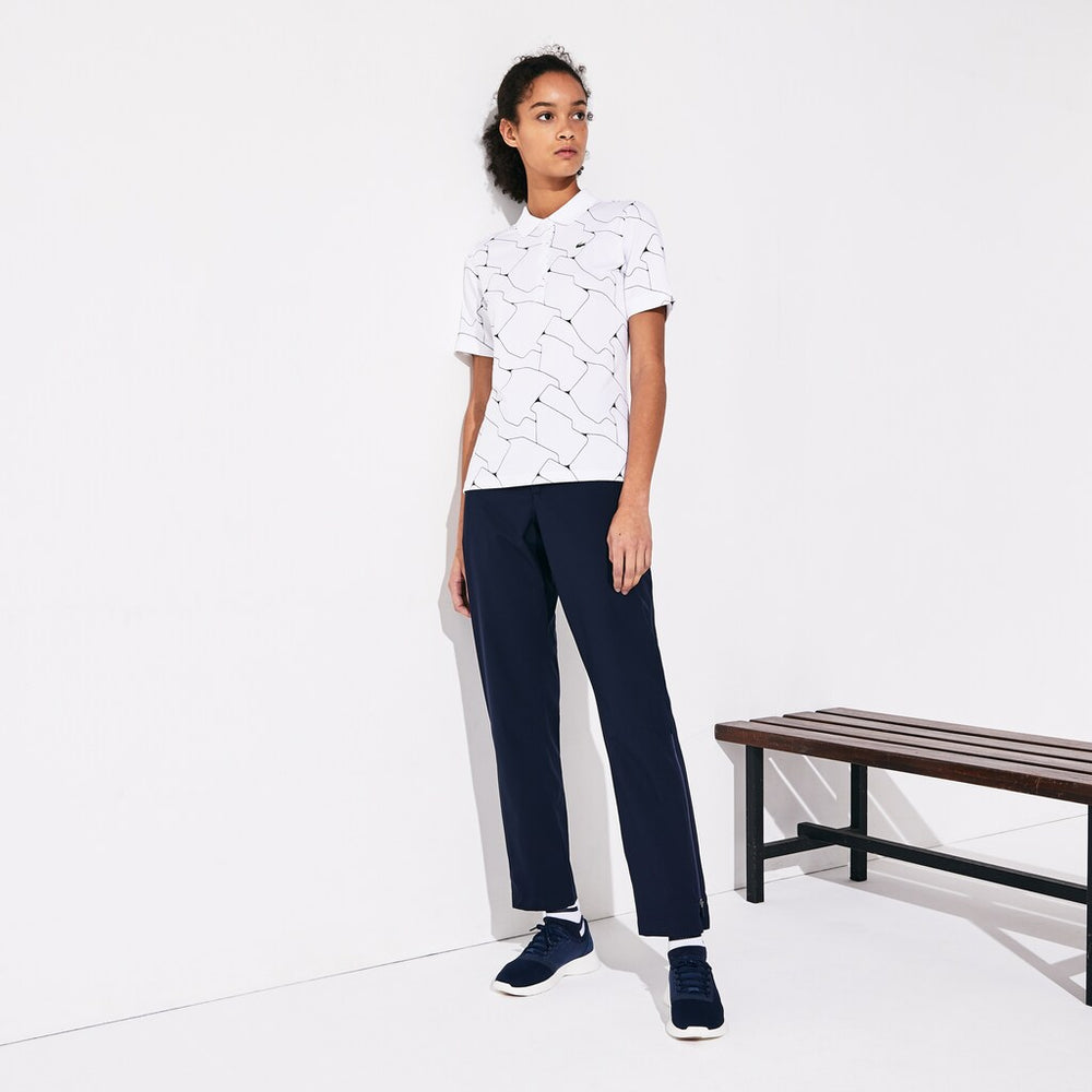 Wo  SPORT Printed Stretch Jersey Golf Polo | Lacoste Womens