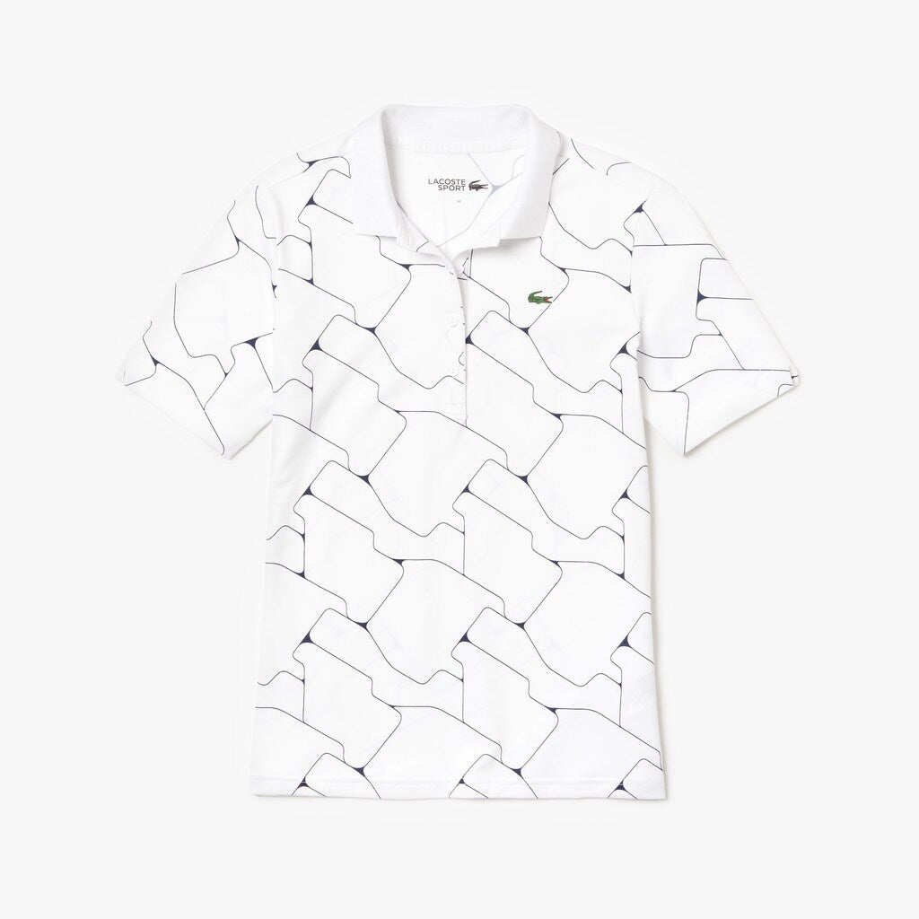 Wo  SPORT Printed Stretch Jersey Golf Polo | Lacoste Womens