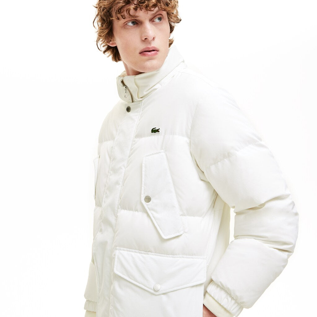 Detachable Hood Water-Resistant Quilted Jacket | Lacoste Mens