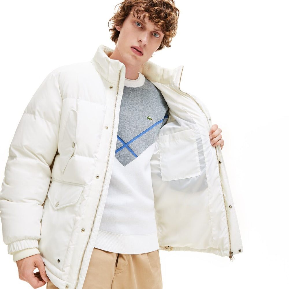 Detachable Hood Water-Resistant Quilted Jacket | Lacoste Mens
