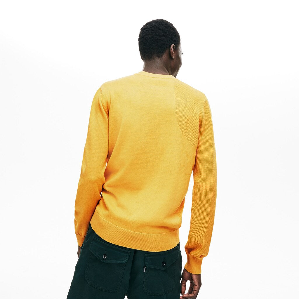 Crewneck Textured Thermoregulating Sweater | Lacoste Mens