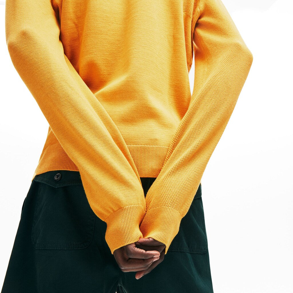 Crewneck Textured Thermoregulating Sweater | Lacoste Mens