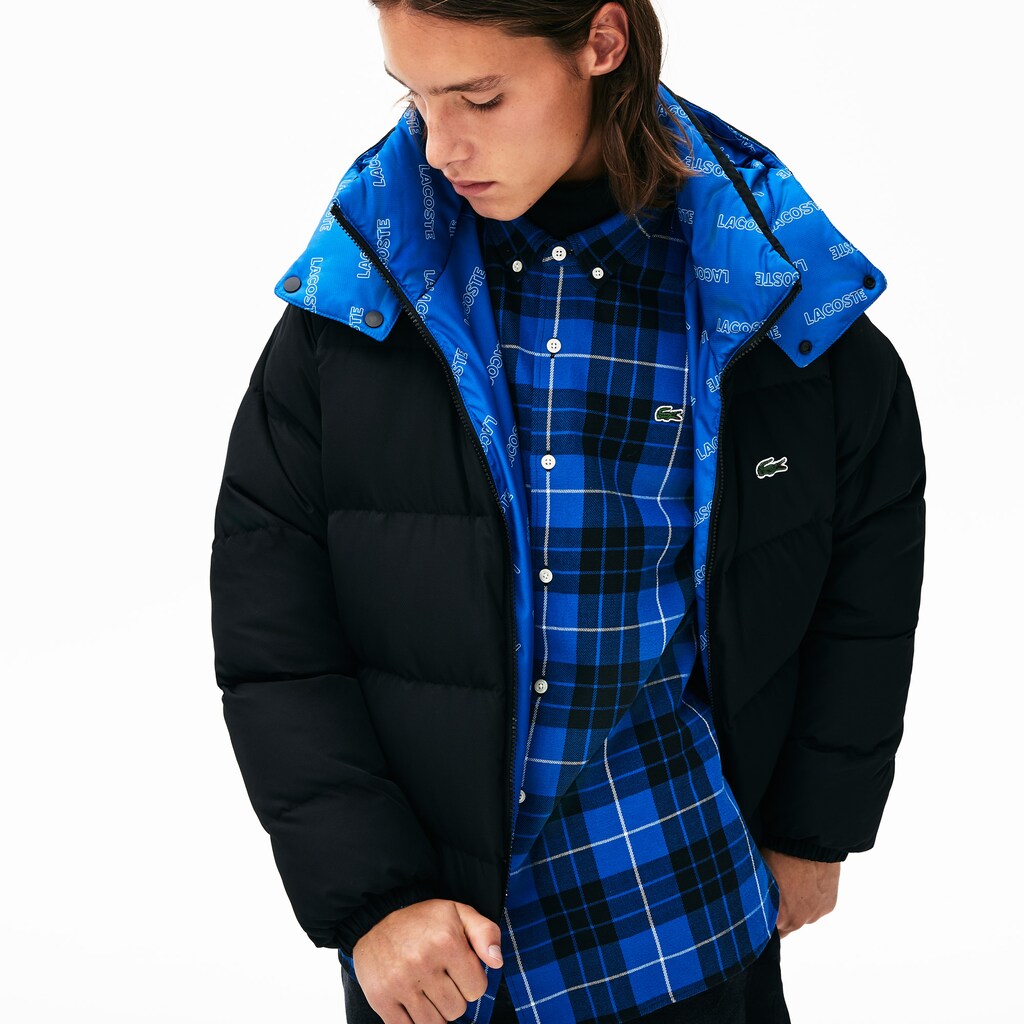 LIVE Print-Lined Reversible Quilted Jacket | Lacoste Mens