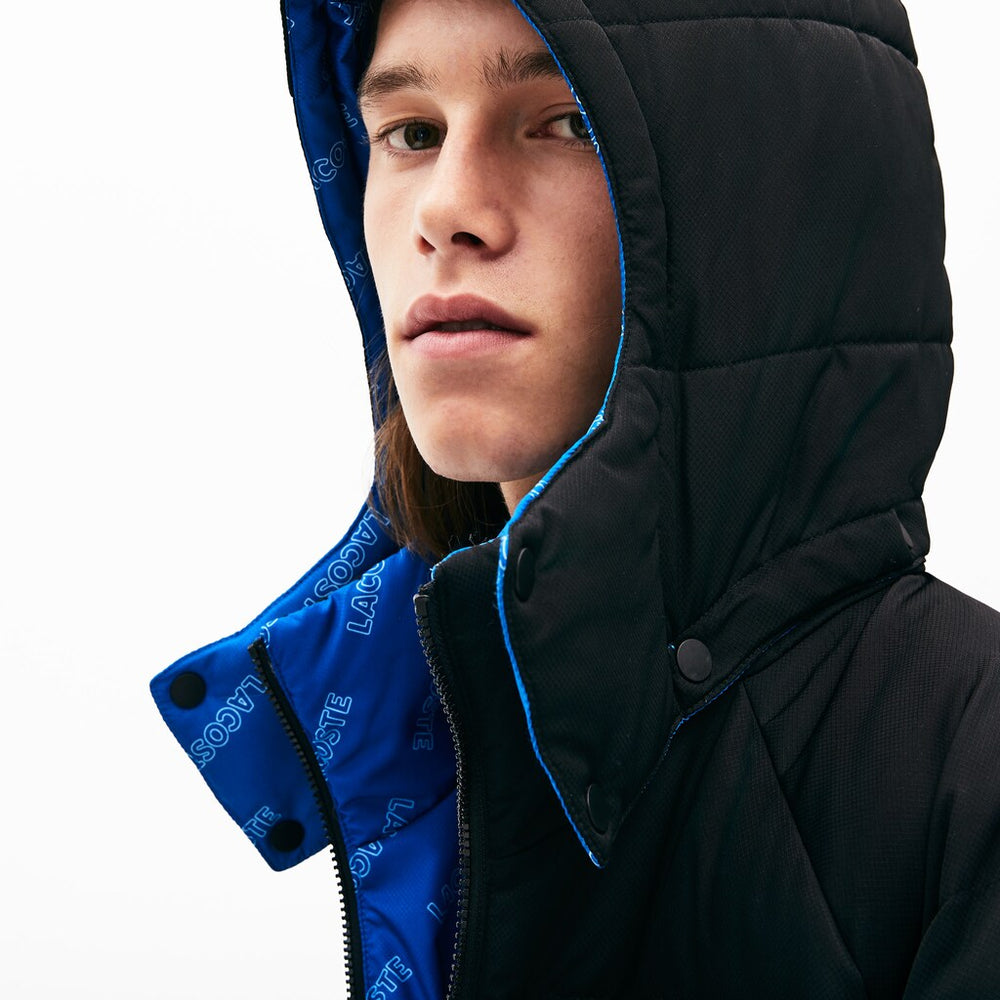 LIVE Print-Lined Reversible Quilted Jacket | Lacoste Mens