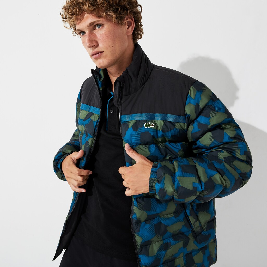 SPORT Color-Blocked Water Resistant Quilted Jacket | Lacoste Mens