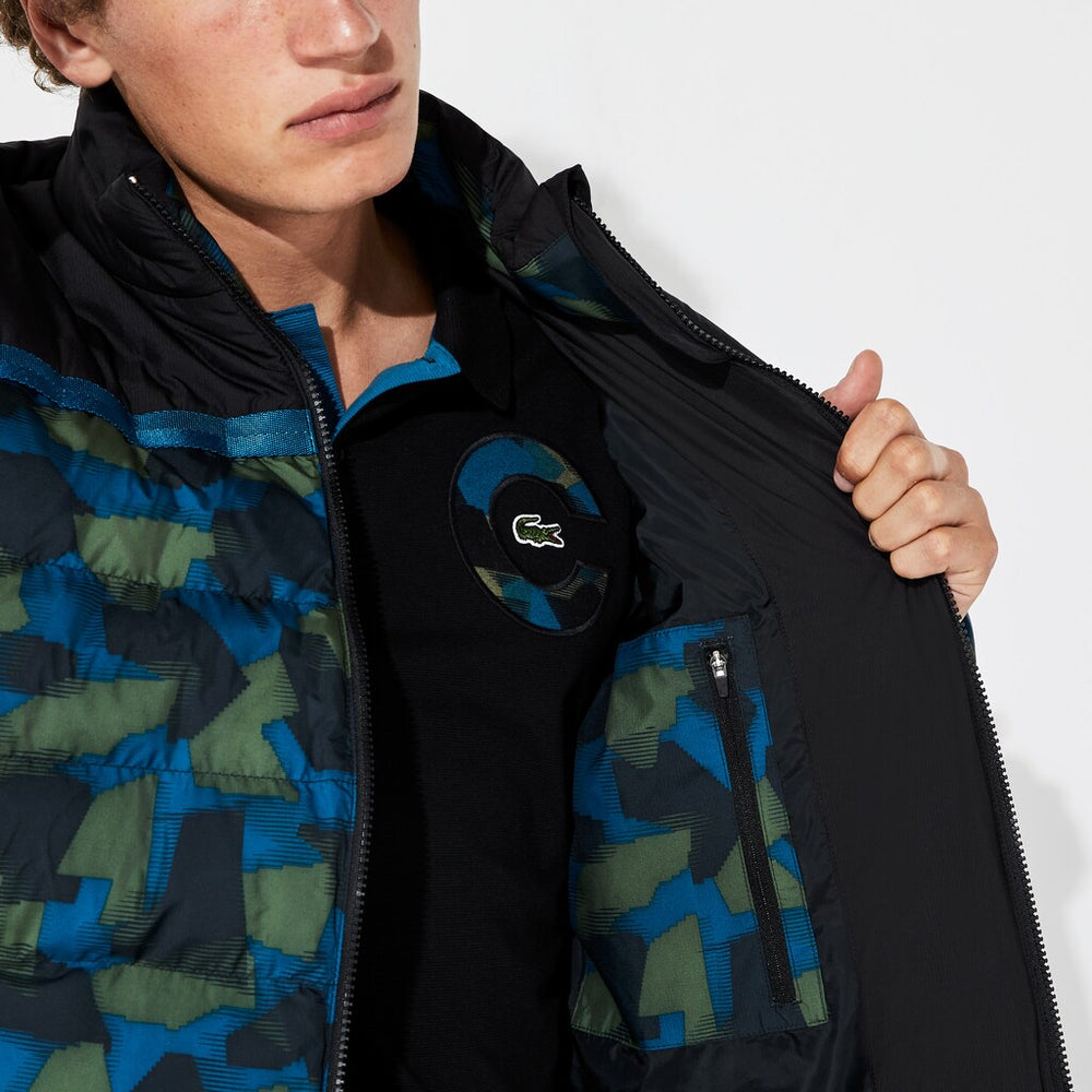SPORT Color-Blocked Water Resistant Quilted Jacket | Lacoste Mens