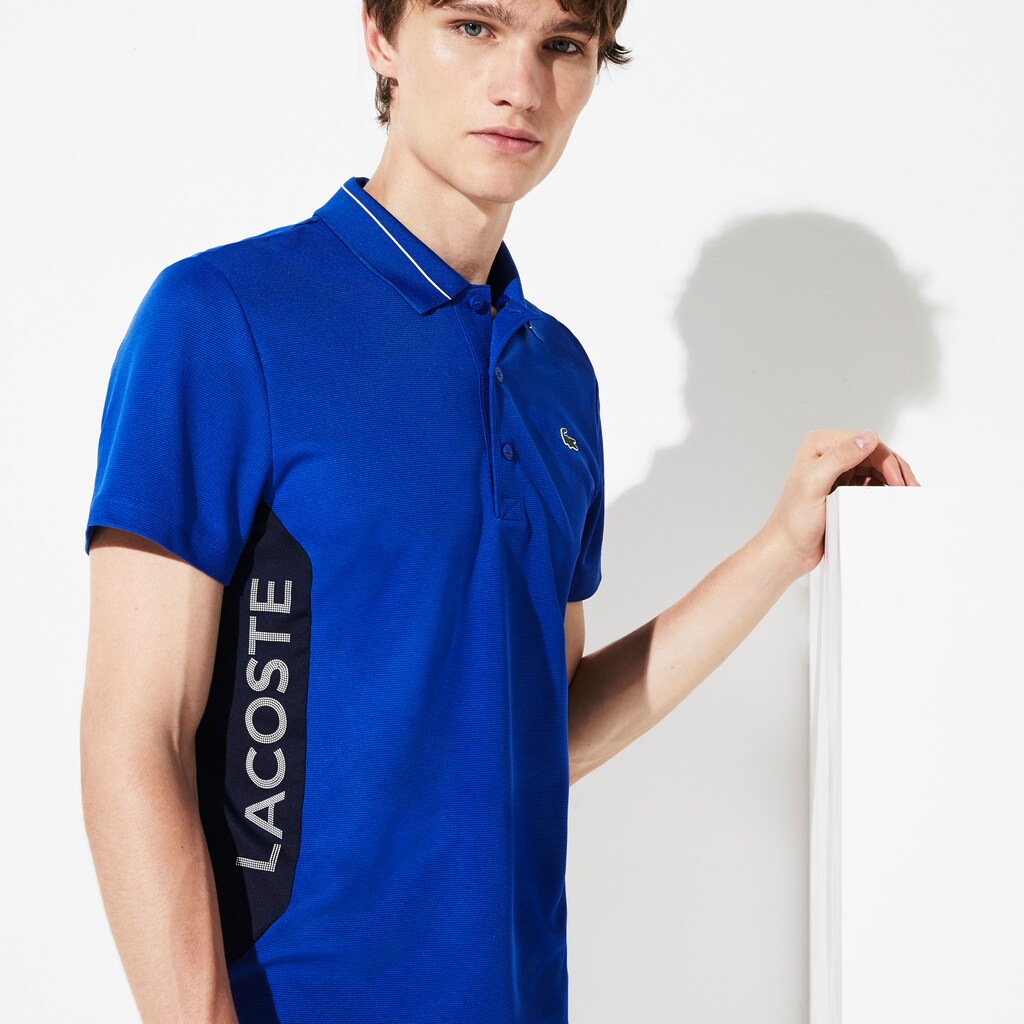 SPORT Knit Paneled Golf Polo | Lacoste Mens