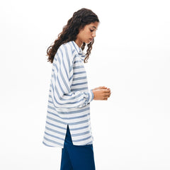 Wo  Loose Fit Striped Lightweight Cotton Shirt | Lacoste Womens