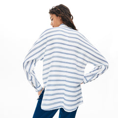 Wo  Loose Fit Striped Lightweight Cotton Shirt | Lacoste Womens