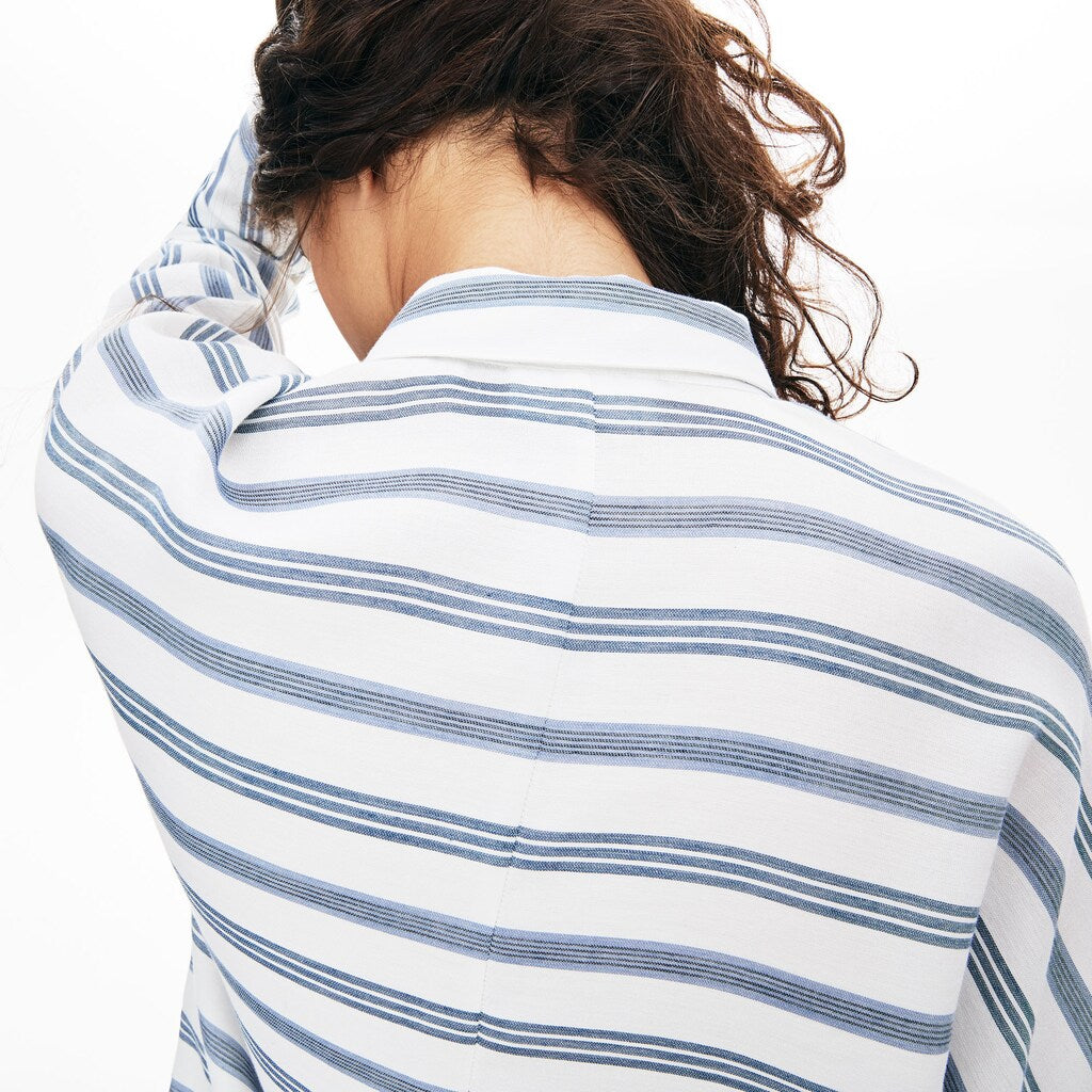 Wo  Loose Fit Striped Lightweight Cotton Shirt | Lacoste Womens