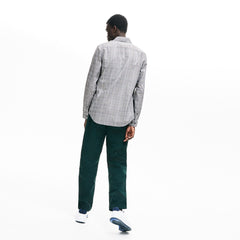 Slim Fit Glen Plaid Cotton Shirt | Lacoste Mens