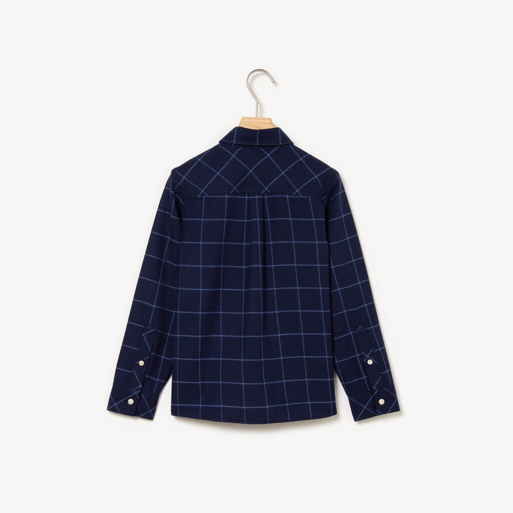 Boys' Check Flannel Shirt | Lacoste Womens