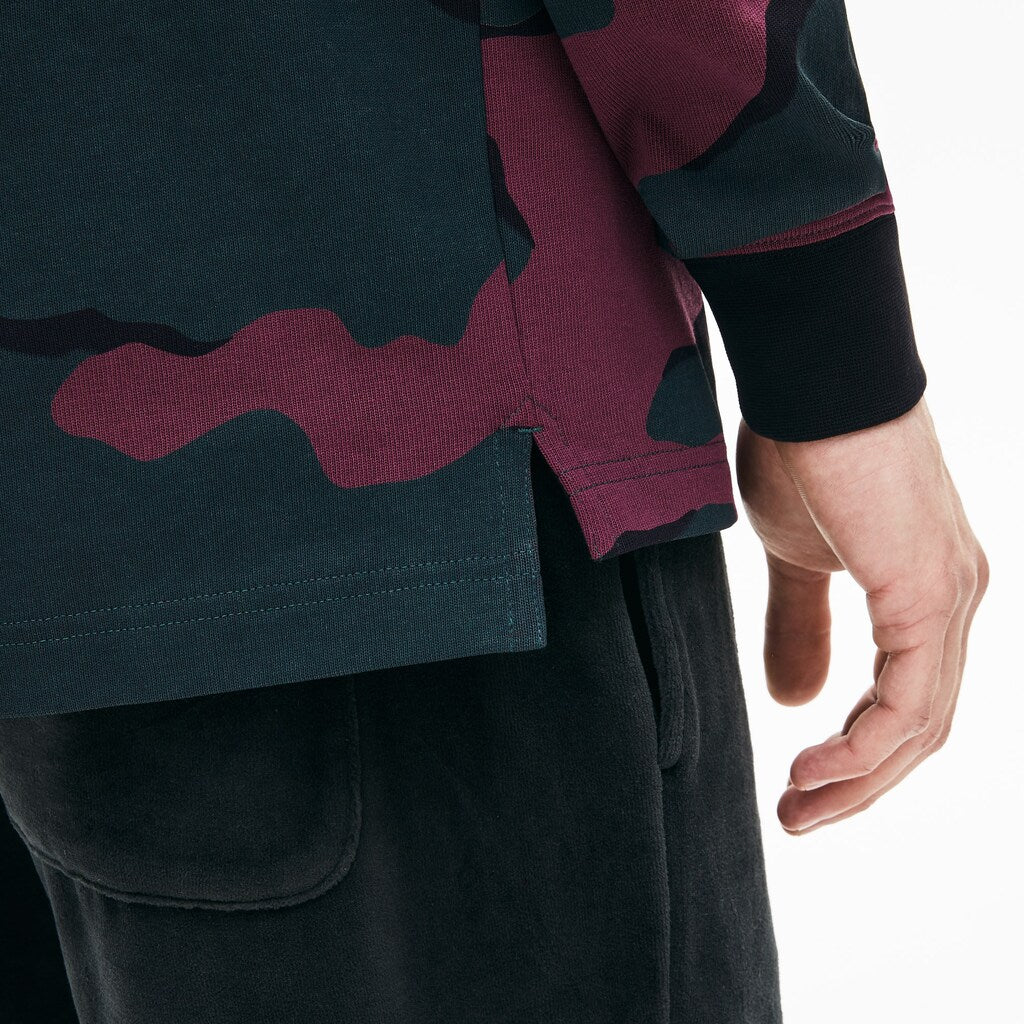 LIVE Loose Fit Camo Cotton Polo Shirt | Lacoste Mens