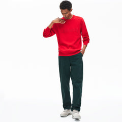Crewneck Signature-Logo Knit Sweater | Lacoste Mens