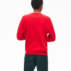 Crewneck Signature-Logo Knit Sweater | Lacoste Mens