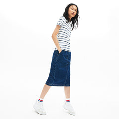 Wo  Slim Fit Striped Stretch Piqué Polo Shirt | Lacoste Womens