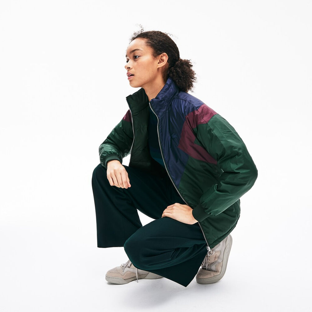Wo  Reversible Color-Blocked Water-Resistant Quilted Jacket | Lacoste Womens