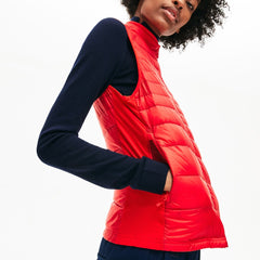 Wo  SPORT Water-Resistant Quilted Technical Golf Vest | Lacoste Womens