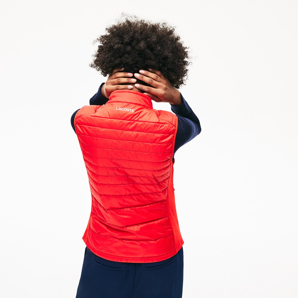 Wo  SPORT Water-Resistant Quilted Technical Golf Vest | Lacoste Womens
