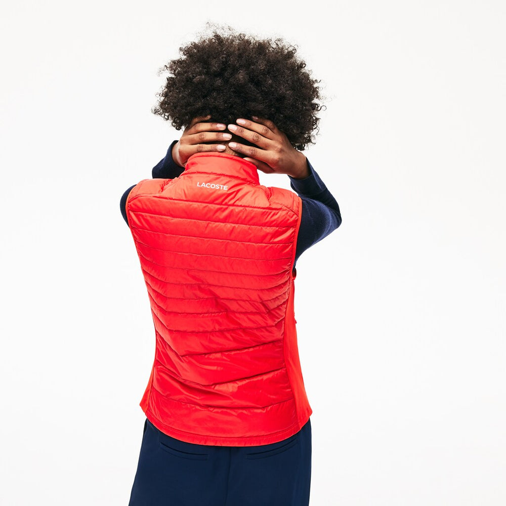 Wo  SPORT Water-Resistant Quilted Technical Golf Vest | Lacoste Womens