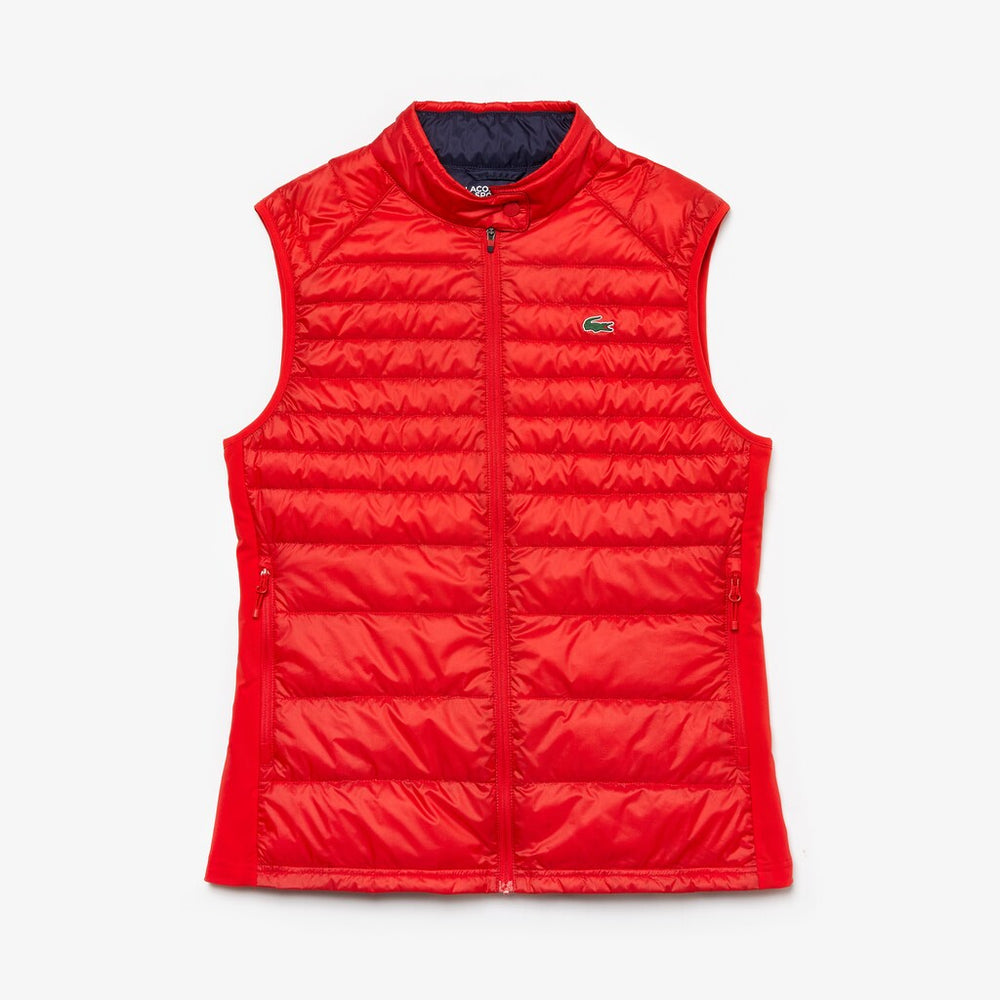 Wo  SPORT Water-Resistant Quilted Technical Golf Vest | Lacoste Womens