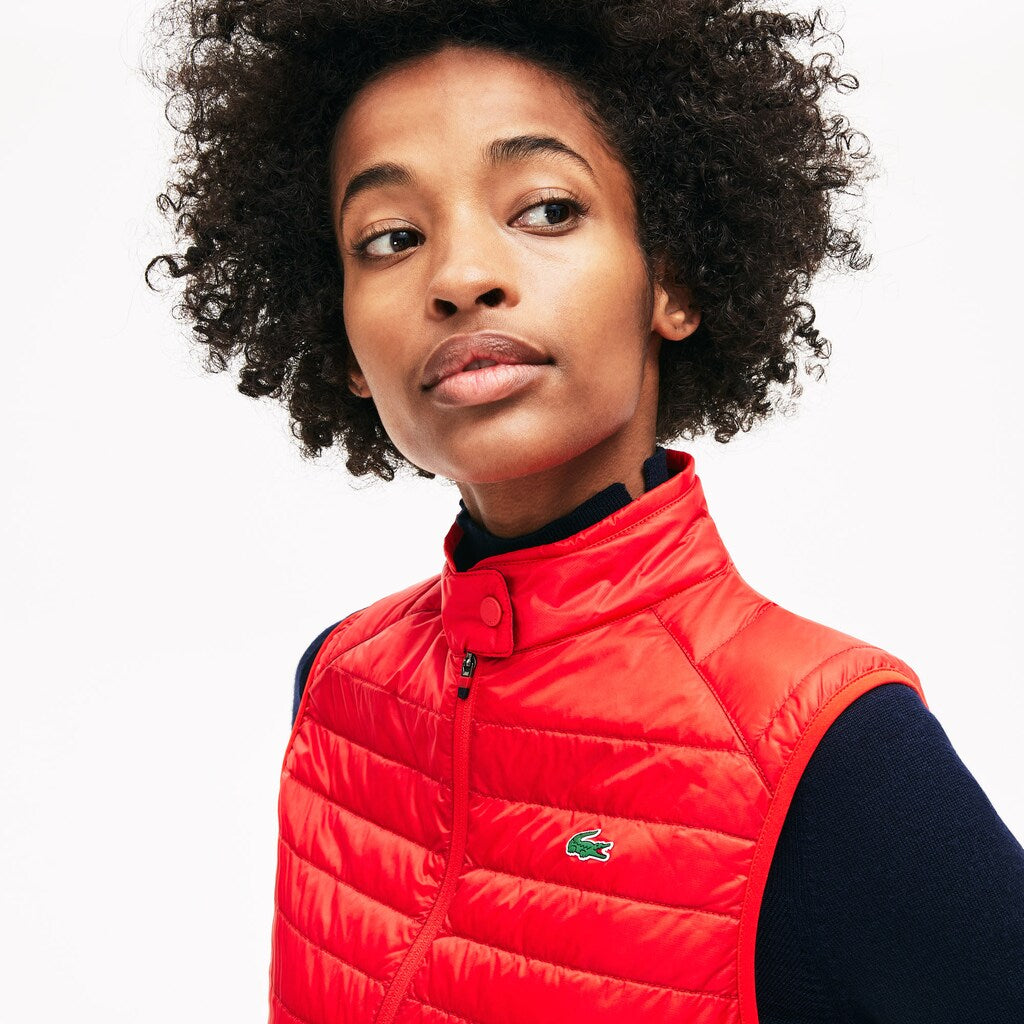 Wo  SPORT Water-Resistant Quilted Technical Golf Vest | Lacoste Womens