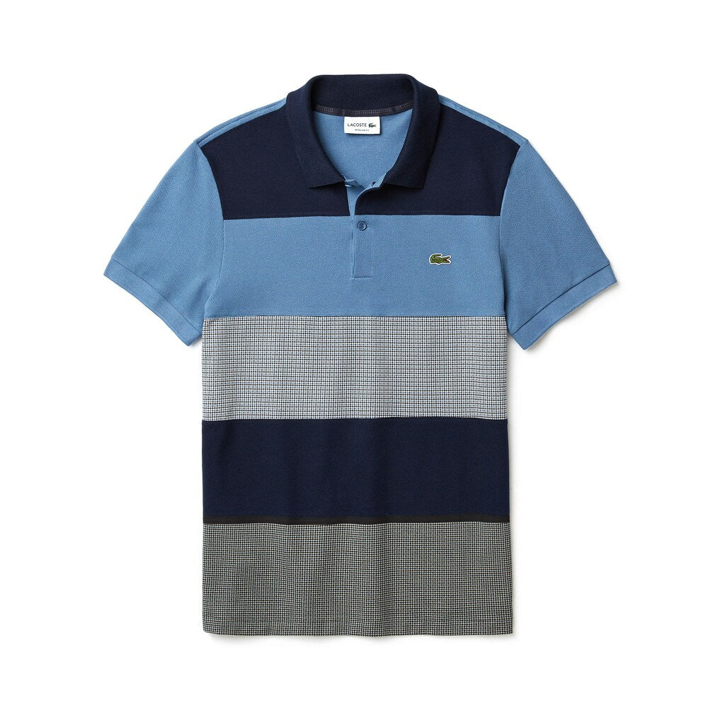 Regular Fit Paneled Color-Blocked Polo Shirt | Lacoste Mens