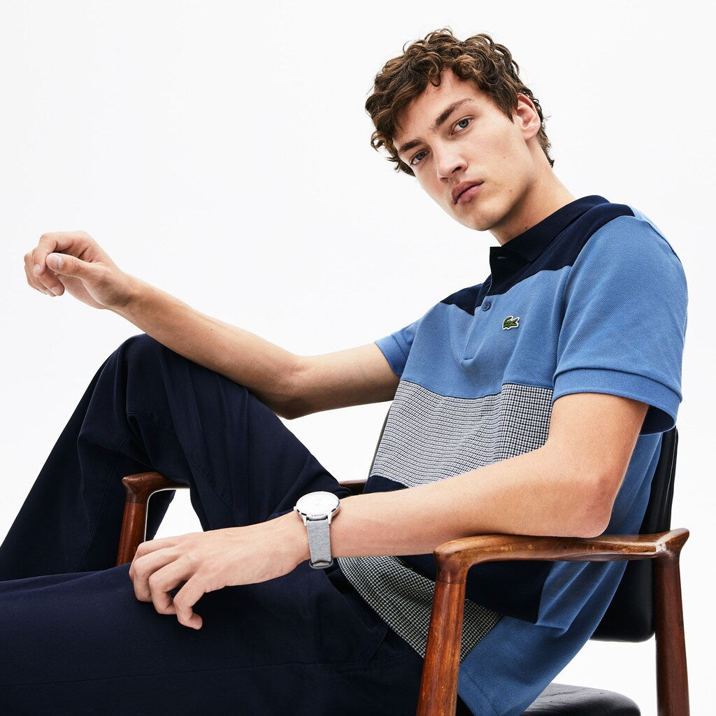 Regular Fit Paneled Color-Blocked Polo Shirt | Lacoste Mens