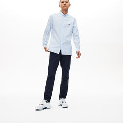 Slim Fit Polka Dot Cotton Poplin Shirt | Lacoste Mens