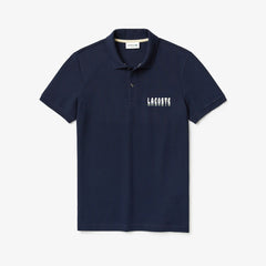 3D-Lettering Slim Fit Stretch Cotton Piqué Polo | Lacoste Mens