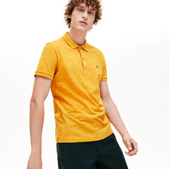Slim Fit Patterned Cotton Mini Piqué Polo | Lacoste Mens