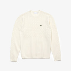 Cable-Knit Alpaca Blend Sweater | Lacoste Mens