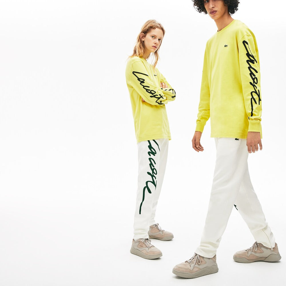 Unisex LIVE Signature Textured Fleece Sweatpants | Lacoste Mens