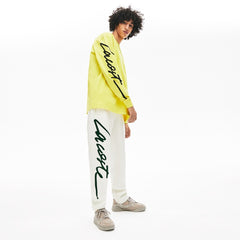 Unisex LIVE Signature Textured Fleece Sweatpants | Lacoste Mens