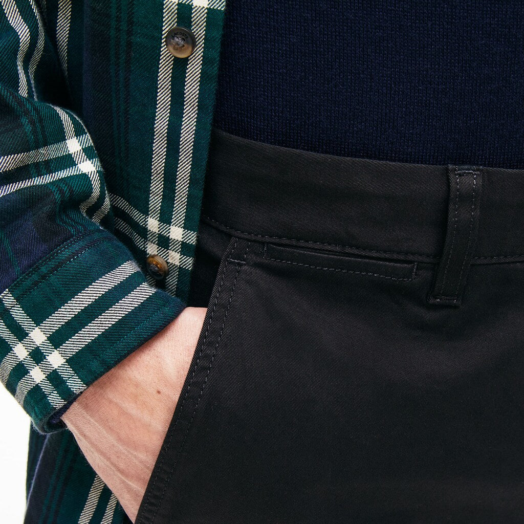 Regular Fit Stretch Cotton Chinos | Lacoste Mens