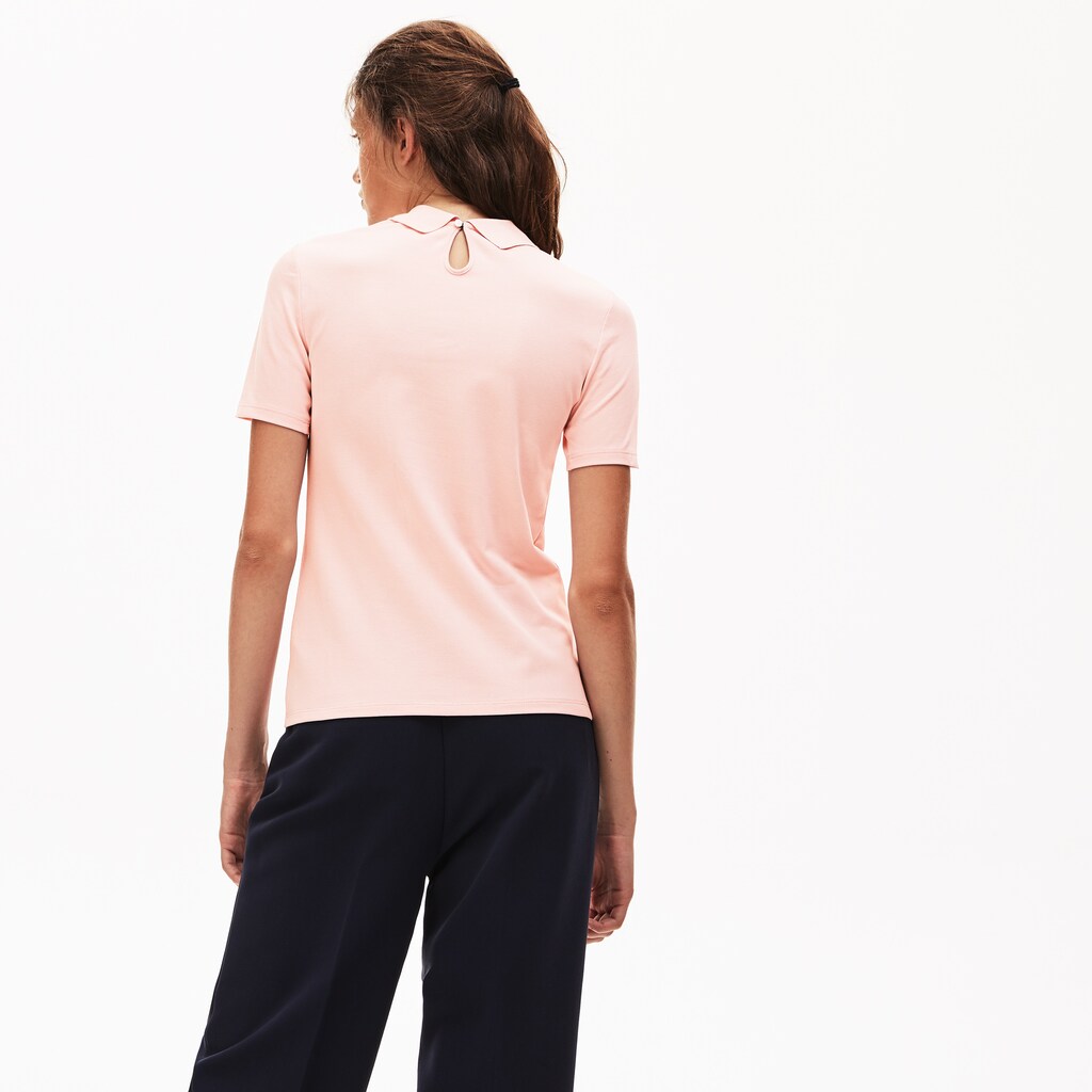 Wo  LIVE Velvet-Croc Piqué Polo Shirt | Lacoste Womens