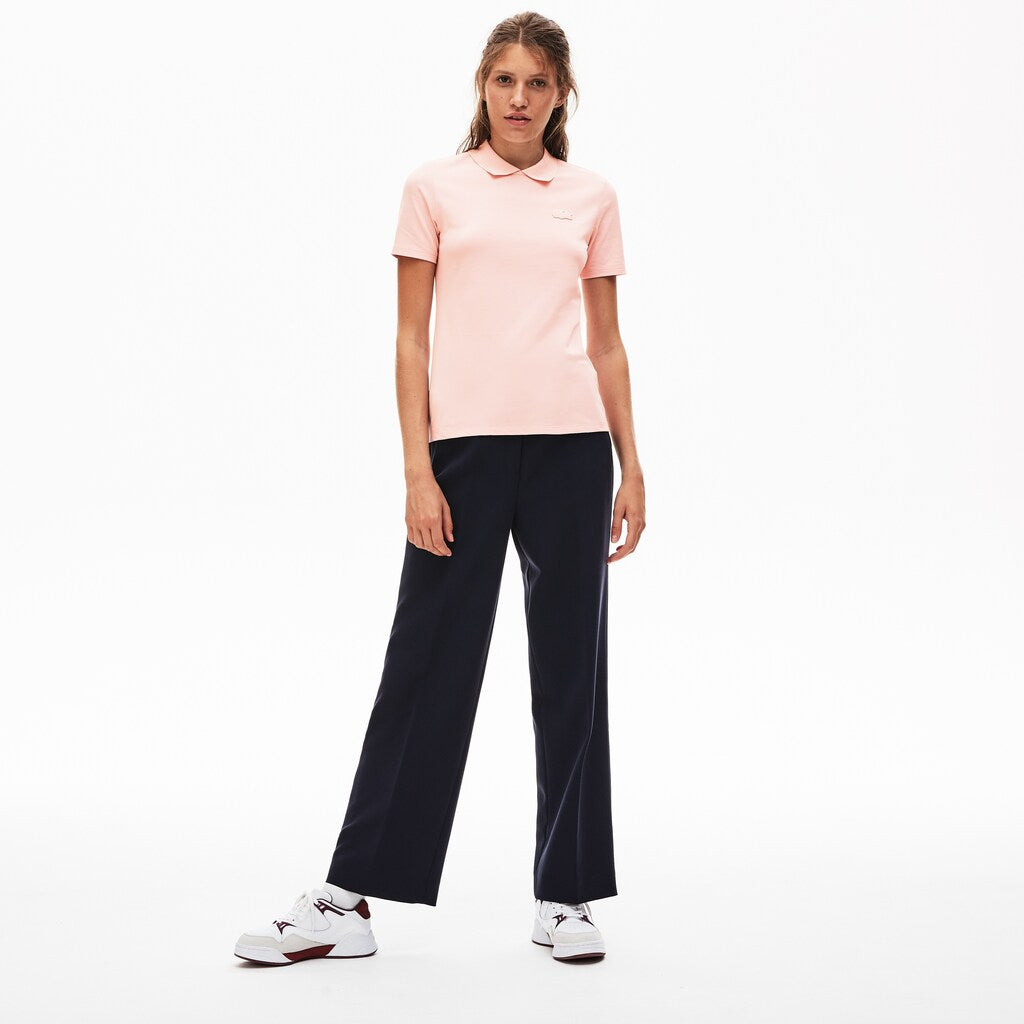 Wo  LIVE Velvet-Croc Piqué Polo Shirt | Lacoste Womens