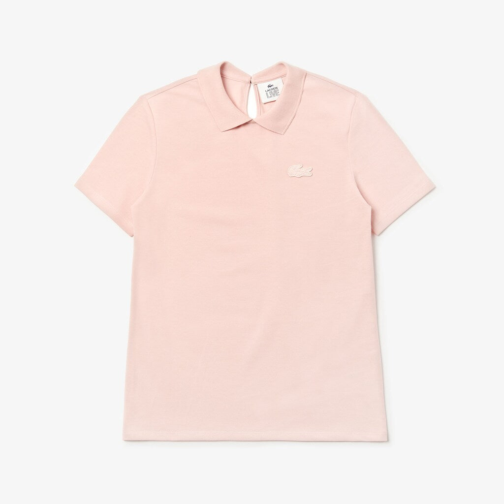 Wo  LIVE Velvet-Croc Piqué Polo Shirt | Lacoste Womens