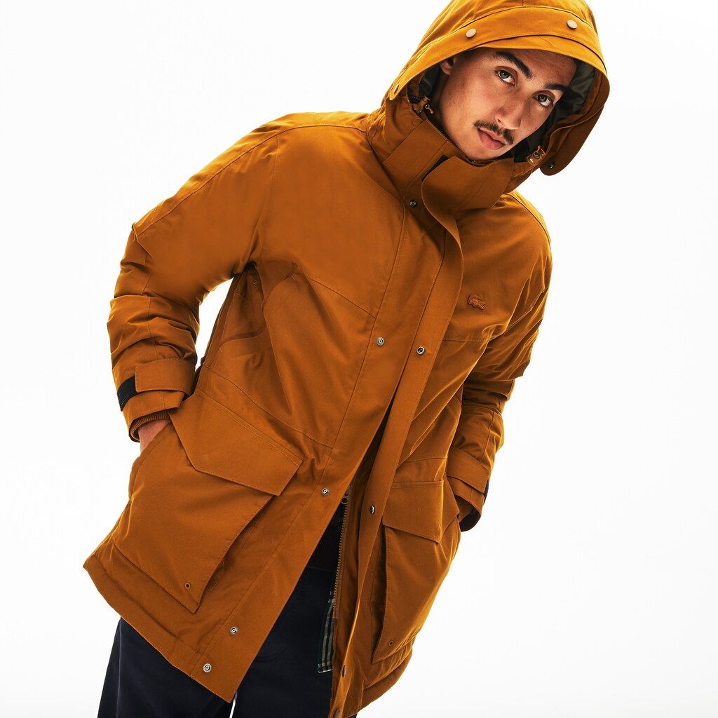 Detachable Faux Fur Hood Long Quilted Parka | Lacoste Mens