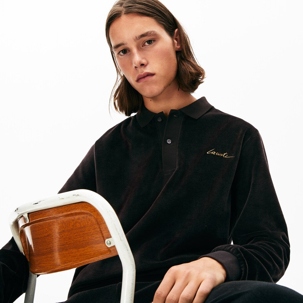 LIVE Classic Fit Velvet Polo Shirt | Lacoste Mens