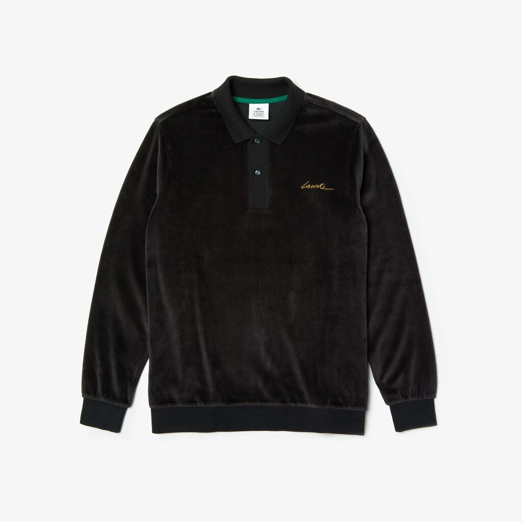LIVE Classic Fit Velvet Polo Shirt | Lacoste Mens