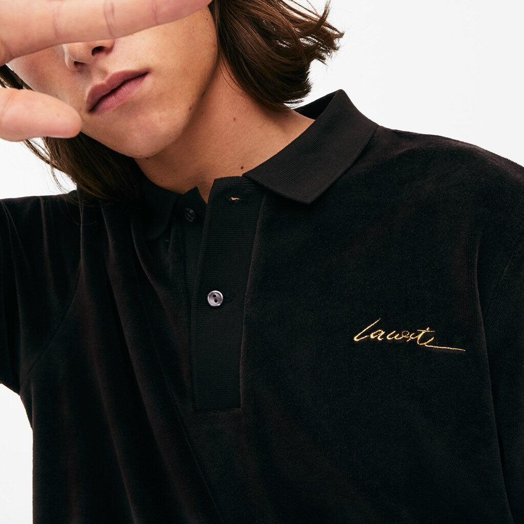 LIVE Classic Fit Velvet Polo Shirt | Lacoste Mens