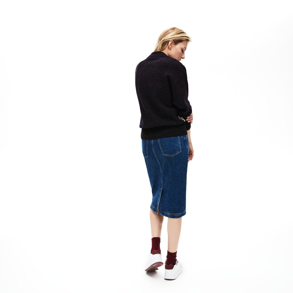 Wo  Winter Design Cotton And Wool Blend Jacquard Sweater | Lacoste Womens